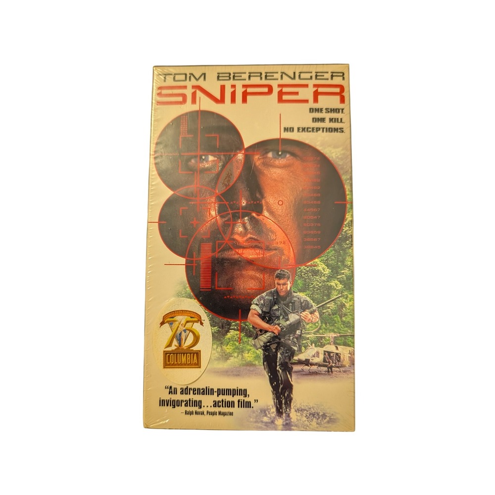 Sniper VHS 1993 Tom Berenger Billy Zane Factory Sealed Columbia TriStar Action